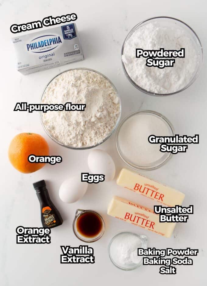 frosted orange sugar cookie ingredients