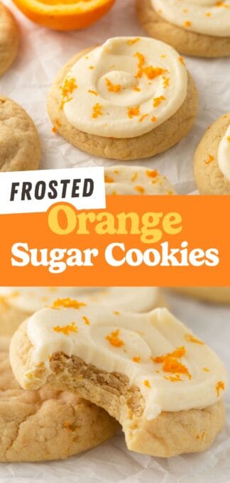 frosted orange sugar cookies pin