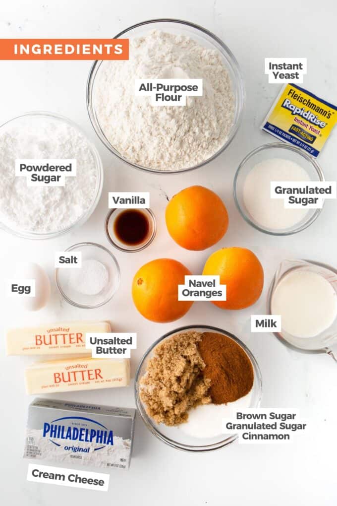 orange cinnamon roll ingredients