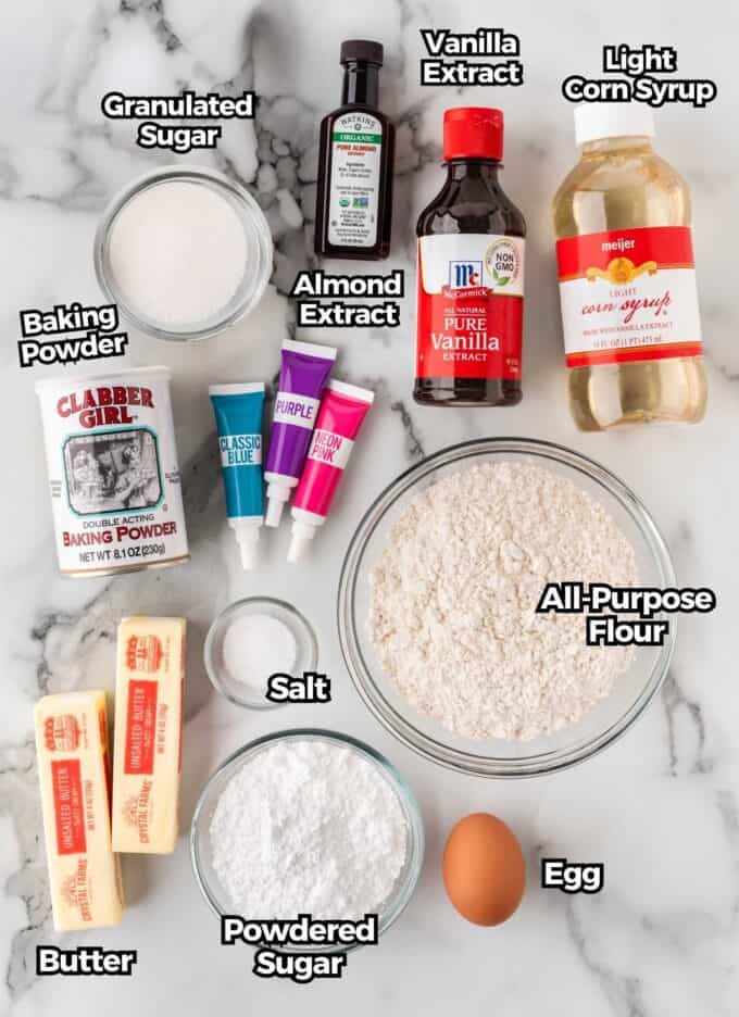 mini sugar cookie ingredients