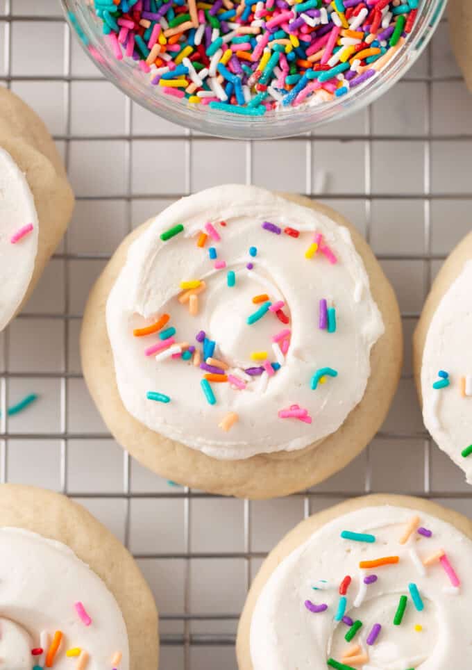 frosted dairy free sugar cookie