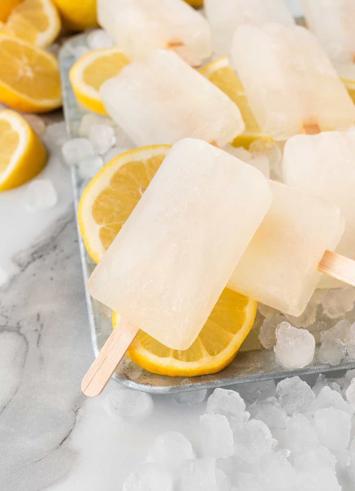 Easy Lemon Popsicles Design Eat Repeat