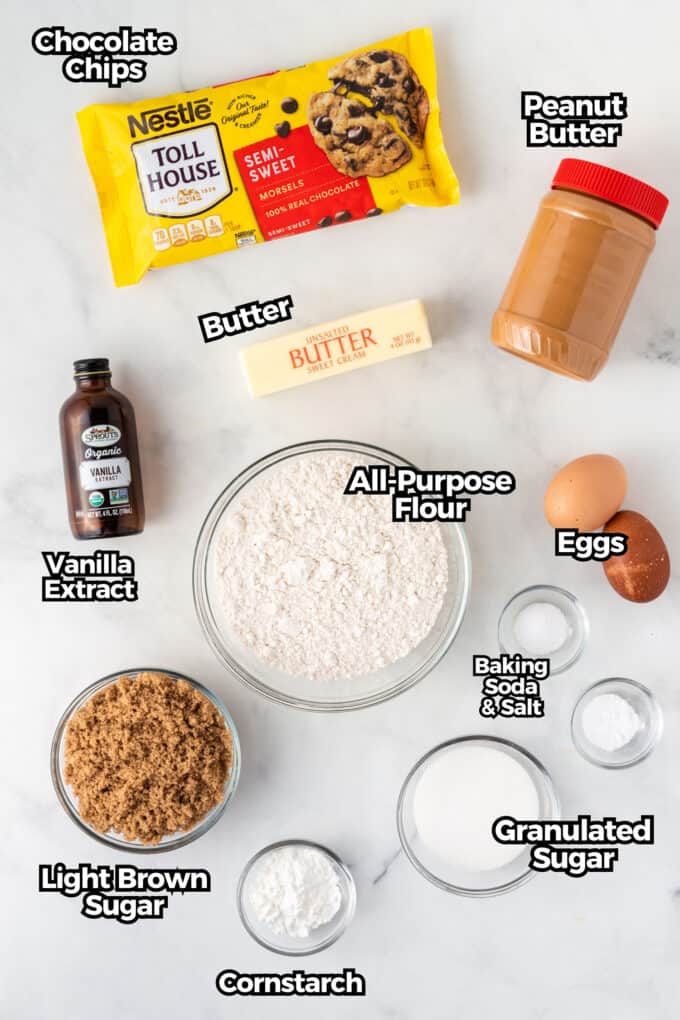 peanut butter cookie bar ingredients