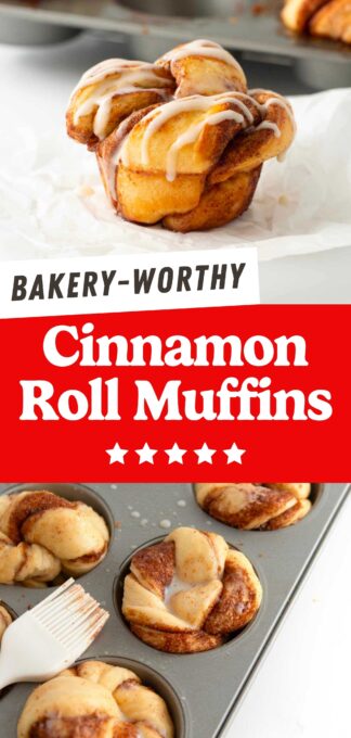 cinnamon roll muffins pin