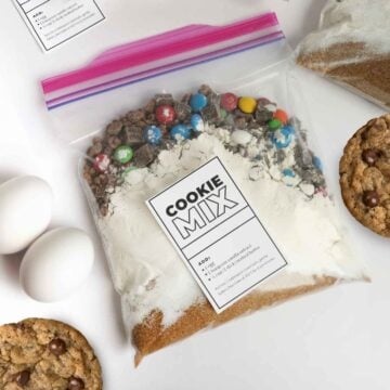 DIY homemade cookie dough mix