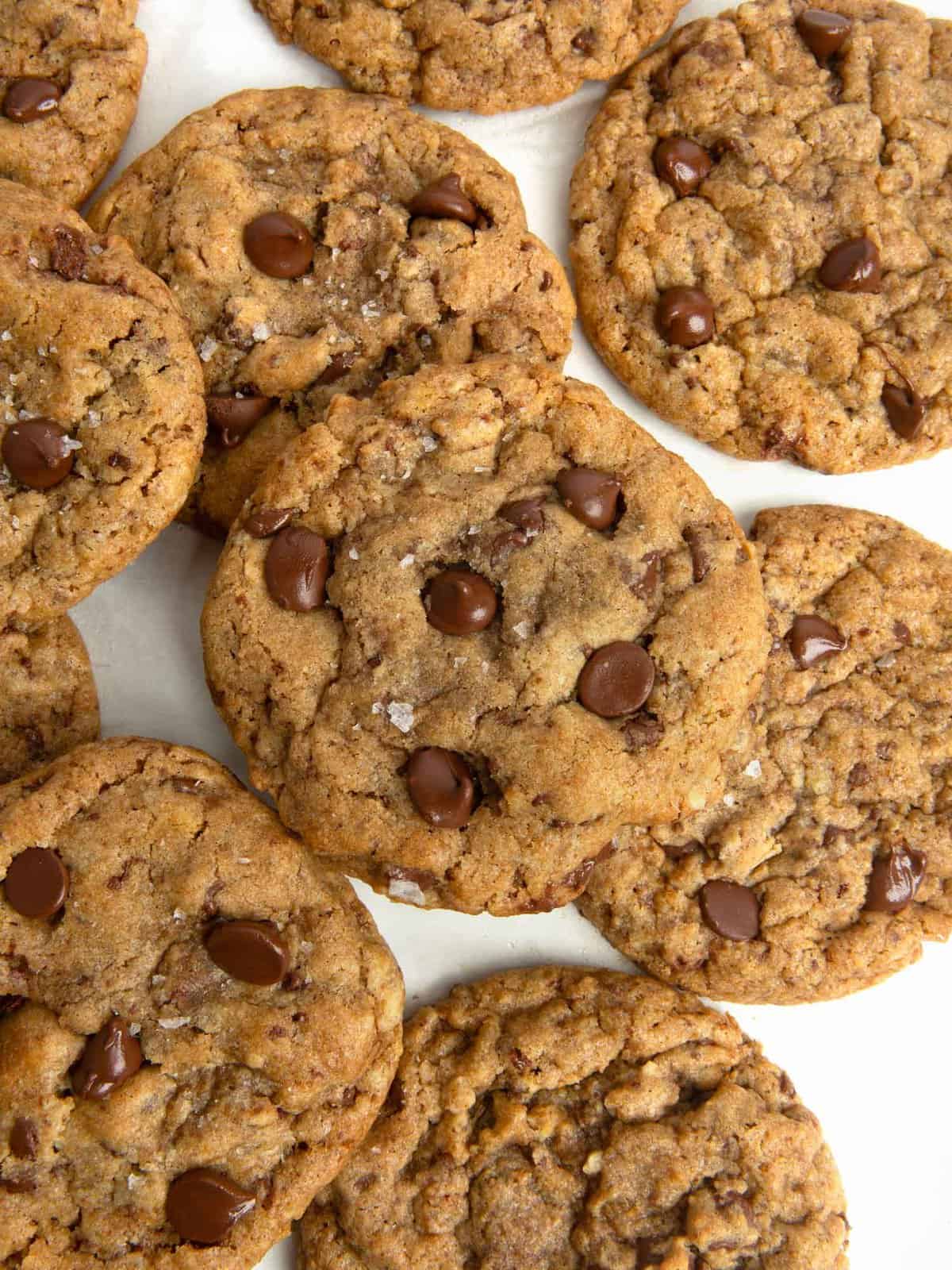 chcoolate chip cookies made from homemade DIY cookie dough mix