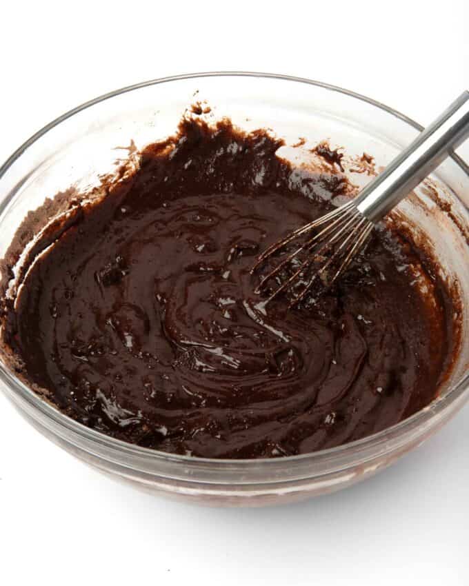 bowl of brownie batter