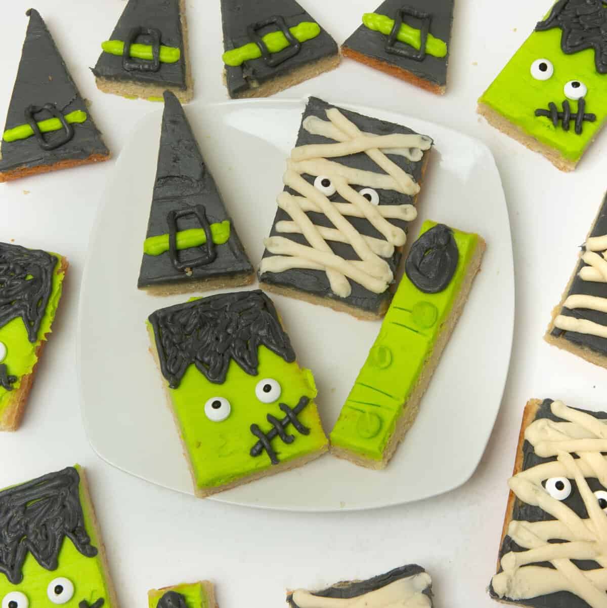 Halloween Sugar Cookie Bars