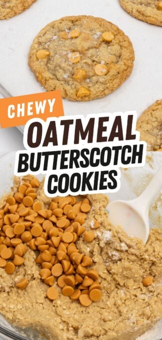 oatmeal butterscotch cookies pin