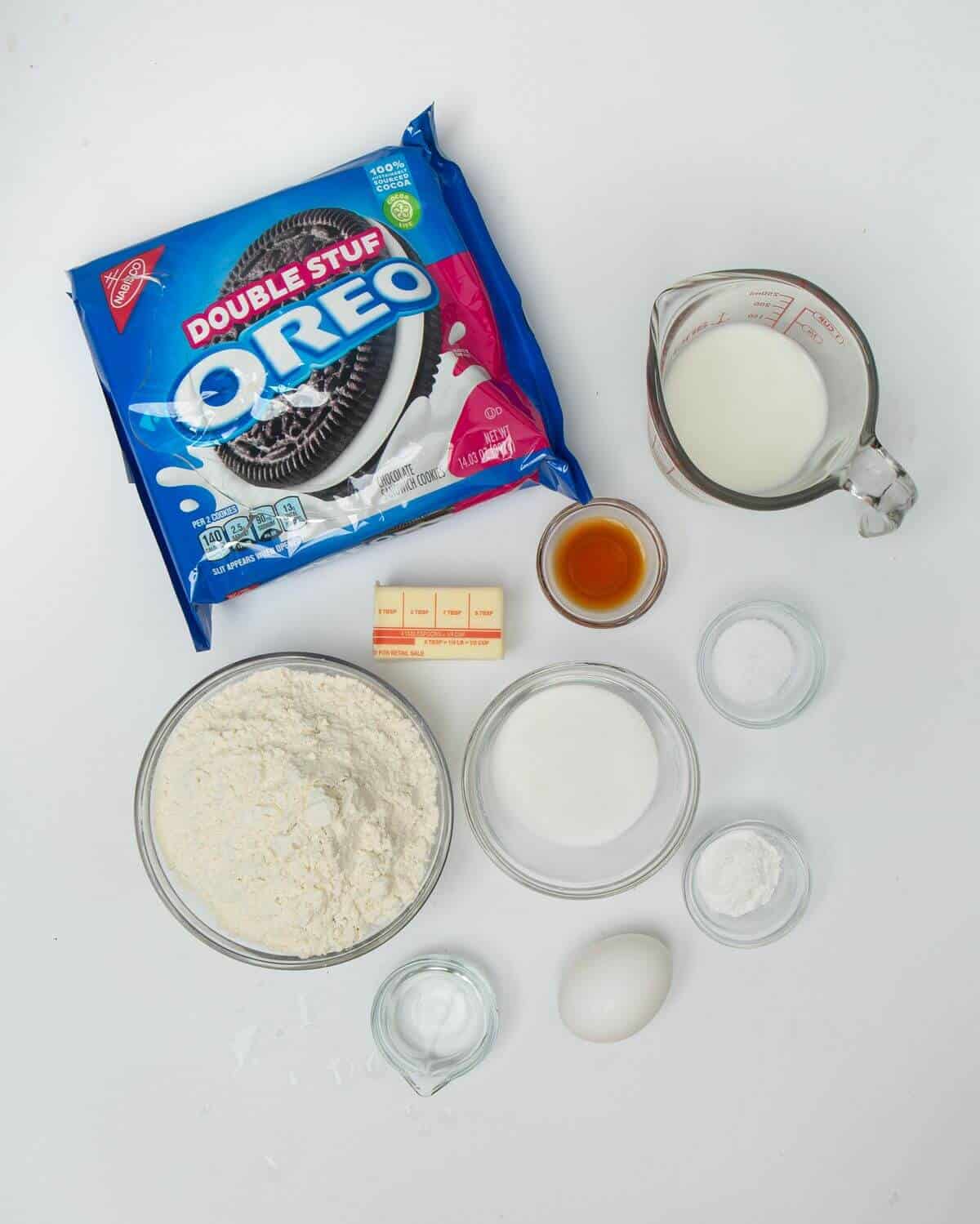 ingredients for air fried oreos