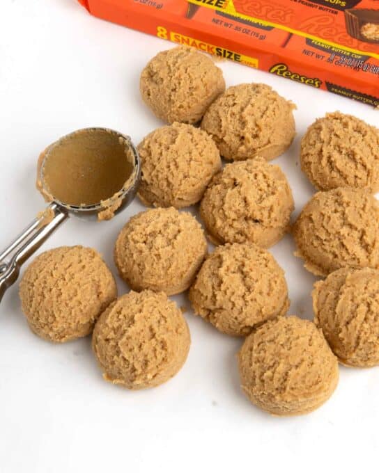 peanut butter cookie dough scoops