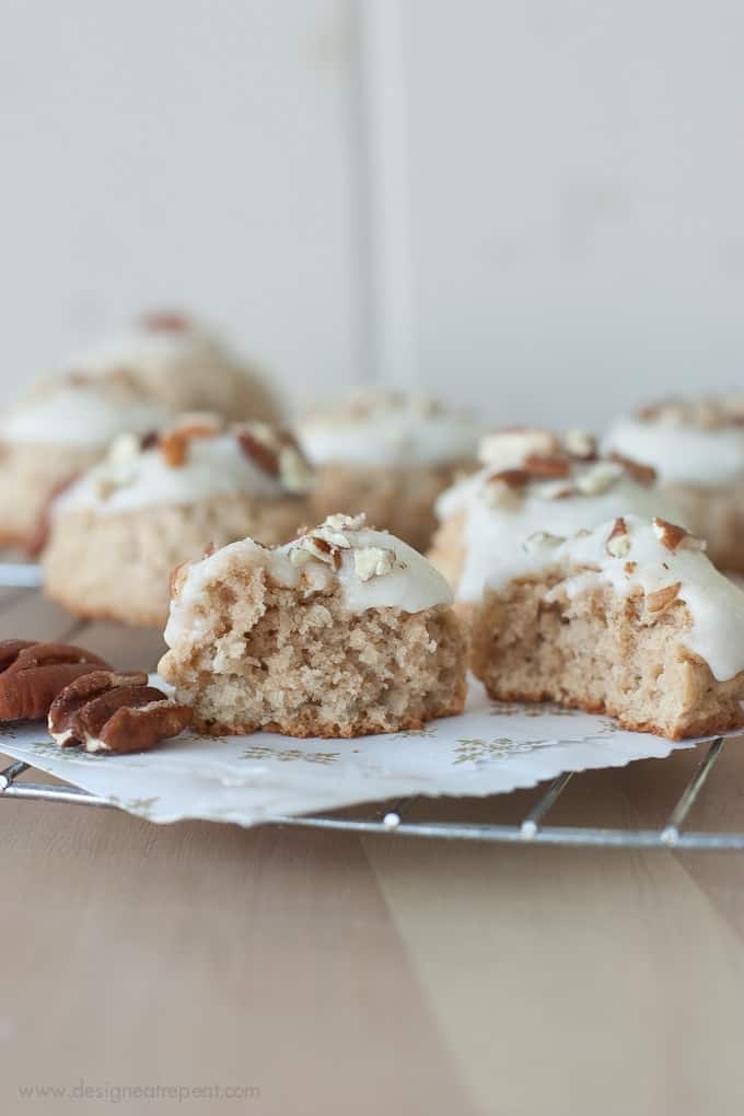 Banana Cookie with Cream Cheese Pecan Frosting