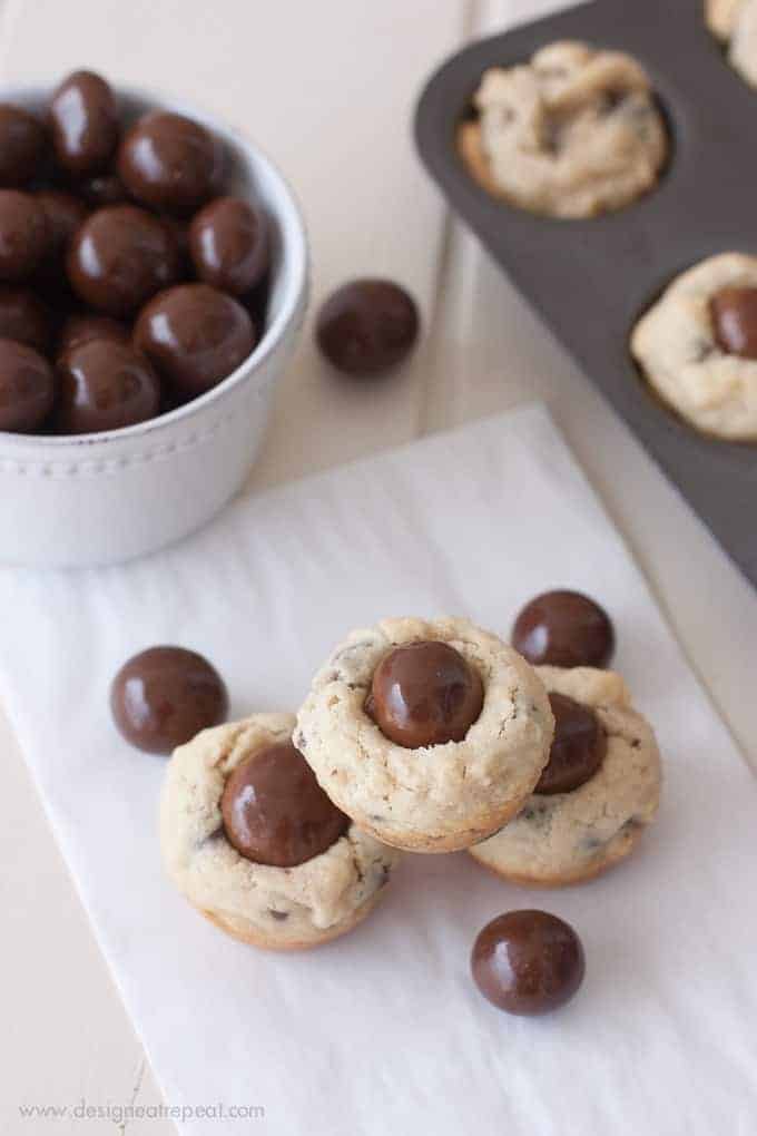 Chocolate Chip Malted Milk Ball Cookies