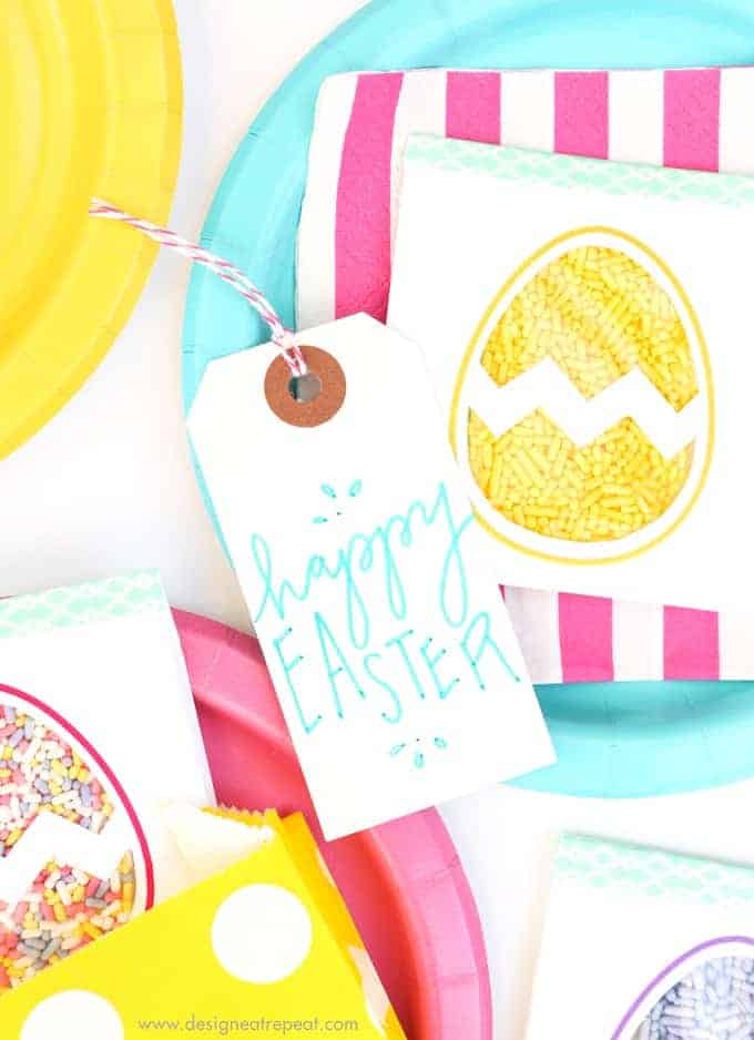 Easter Egg Printable Sprinkle Party Favors! How fun!