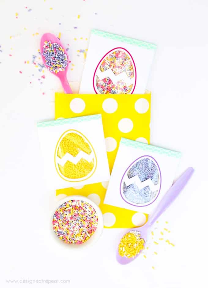 Easter Egg Printable Sprinkle Party Favors!