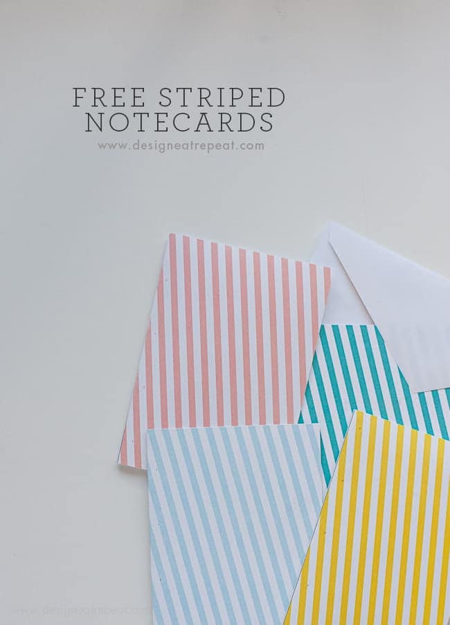 Free Note Card Printables from Design Eat Repeat