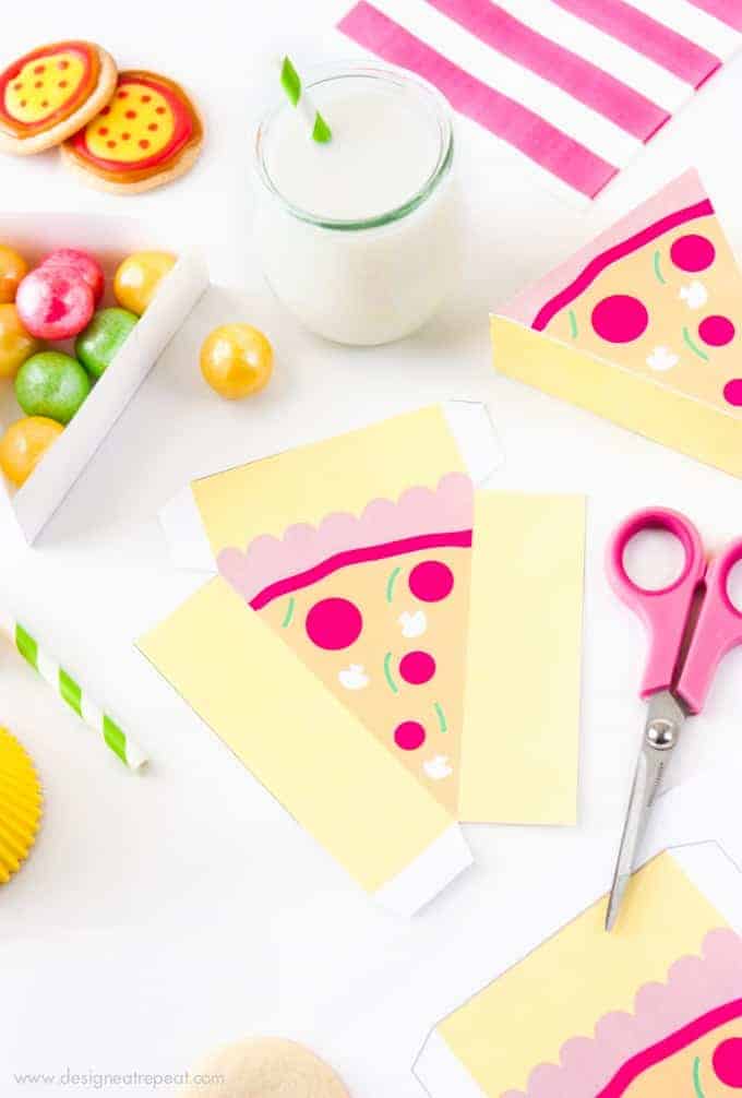 Free Pizza Party Printable Boxes