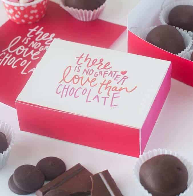 Diy Printable Chocolate Gift Box Design Eat Repeat