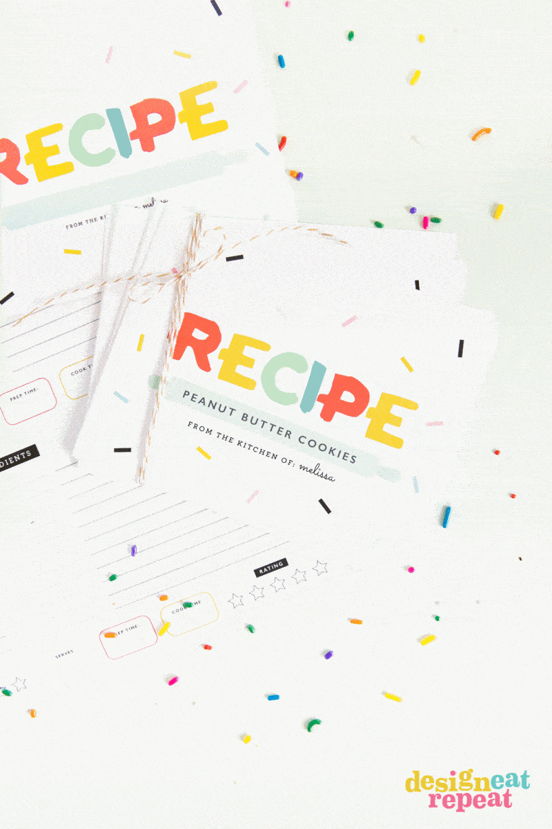 Download these free printable recipe cards & bring back the pre-internet nostalgia of hand writing & exchanging recipes with friends & family!