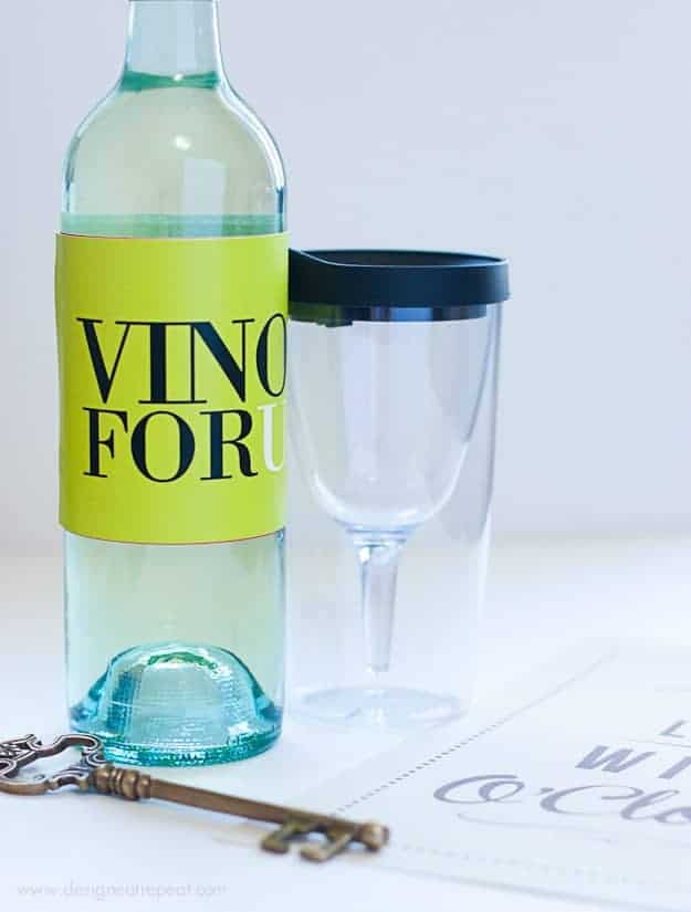 Free Printable Wine Label | Vino For U | Wine Gift Basket Ideas