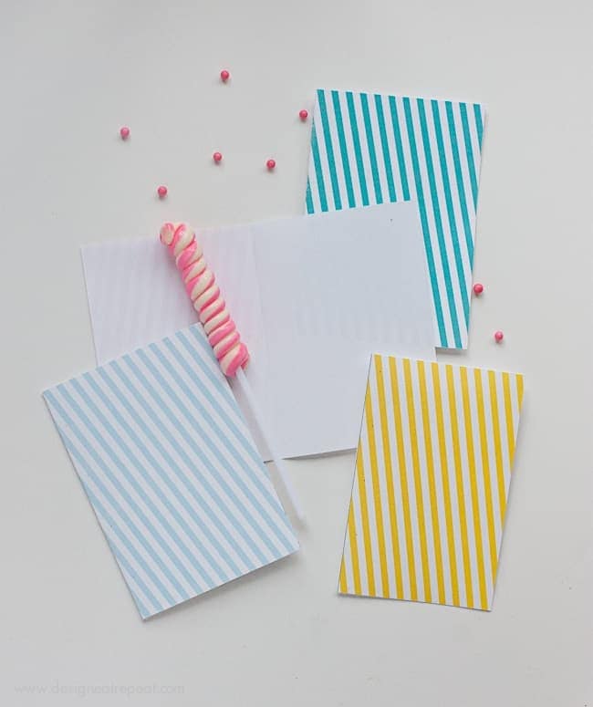 Free Striped Note Card Printables from Design Eat Repeat