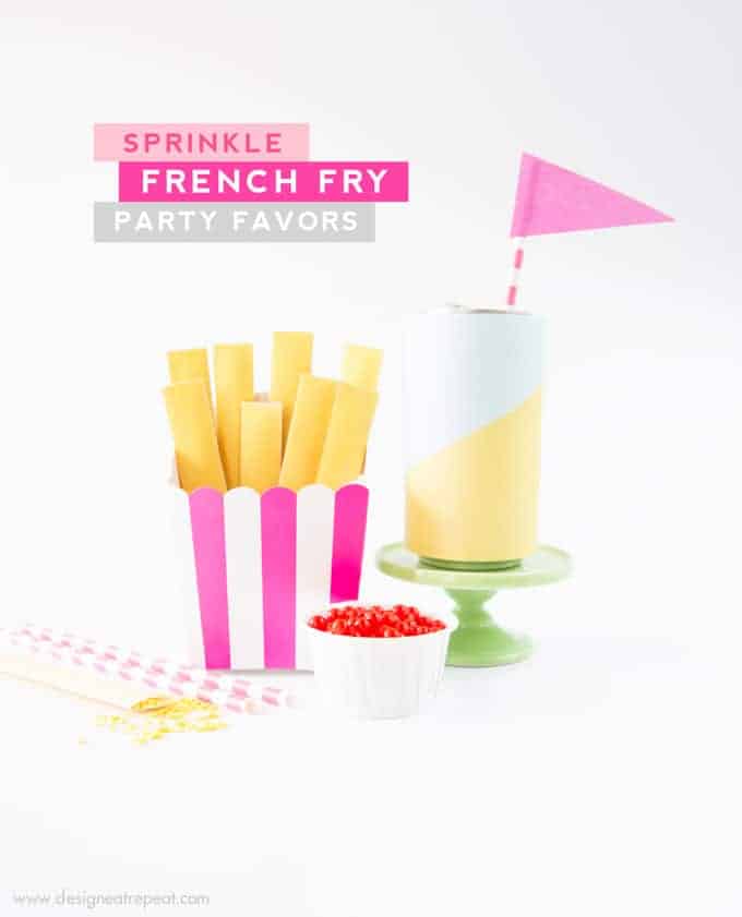 French Fry Sprinkle Party Favors