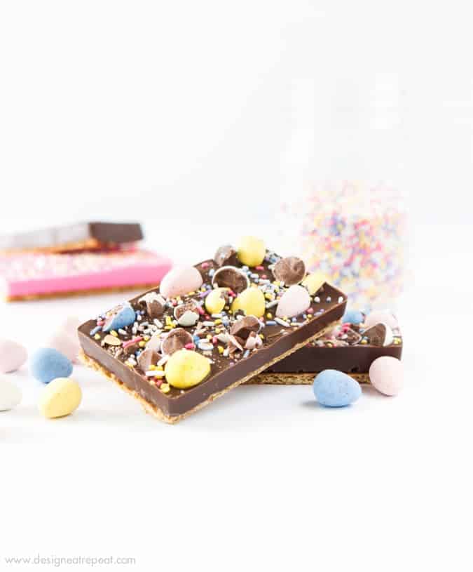 Homemade Easter Chocolate Candy Bars