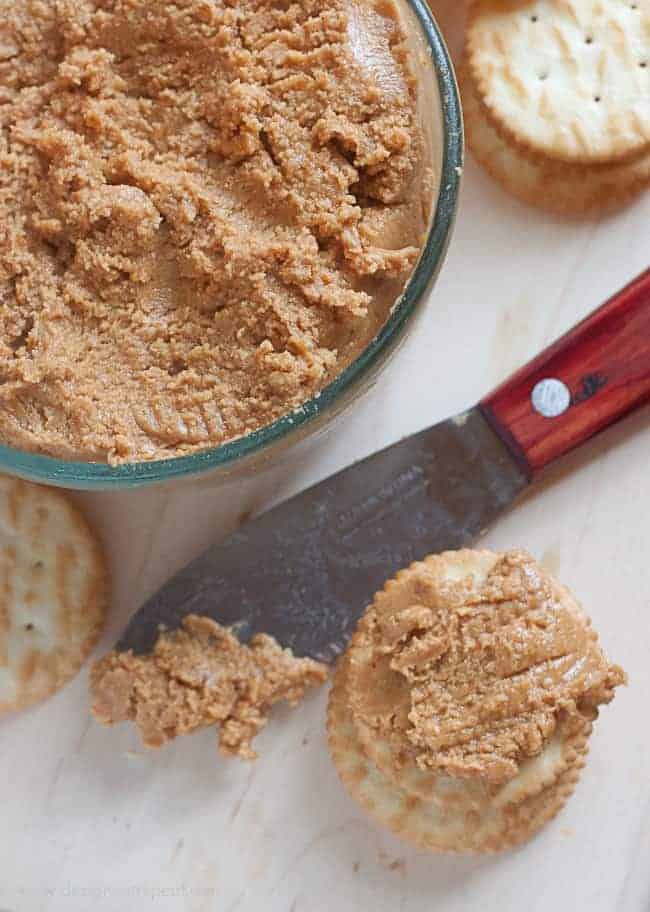 Homemade Peanut Butter made from Peanuts, Honey & Olive Oil