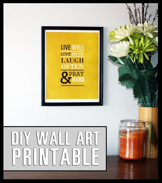 Free Printable Wall Art Live Well Love Much Laugh Often