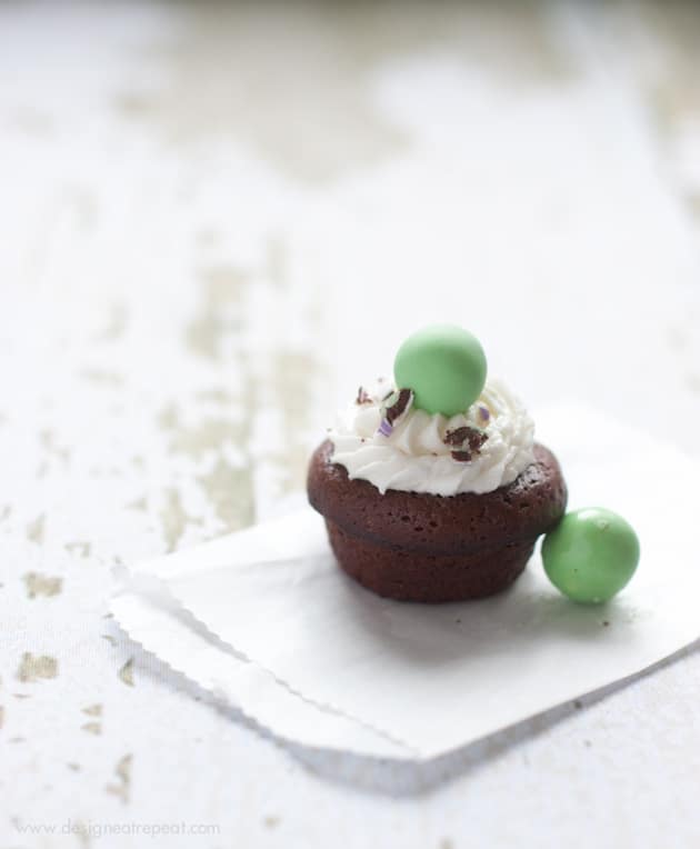 Melt in Your Mouth Mint Brownie Bites-5