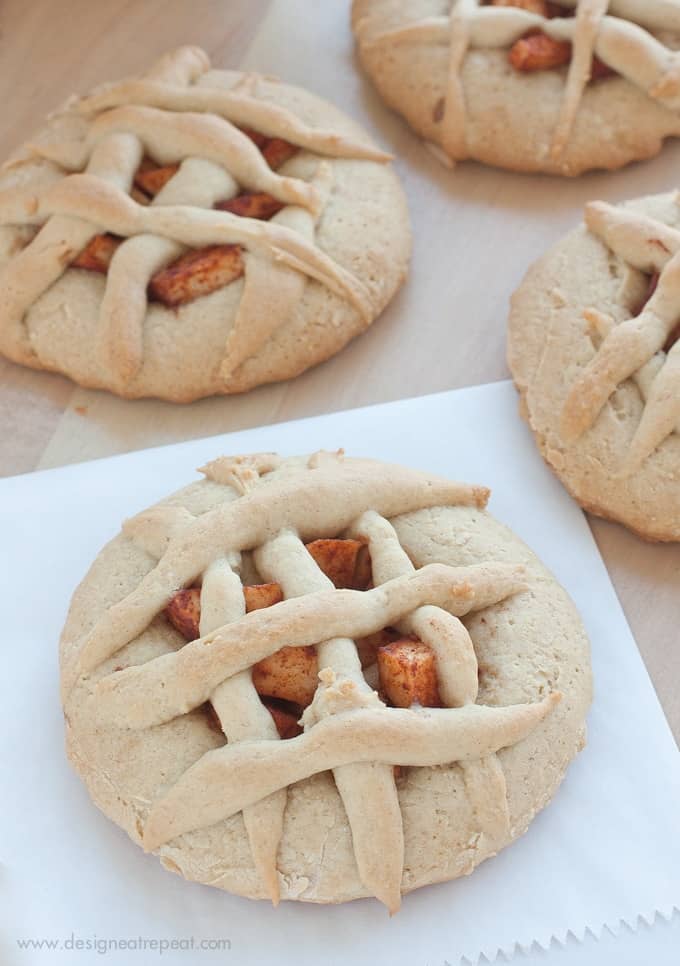Mini Apple Pie Sugar Cookie Tarts by Design Eat Repeat