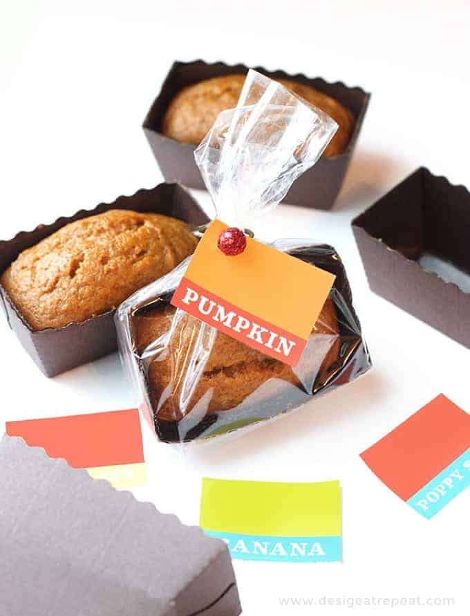 Pumpkin Bread Mini Loaf Pan Recipe (with Free Gift Tags!) - Design Eat  Repeat