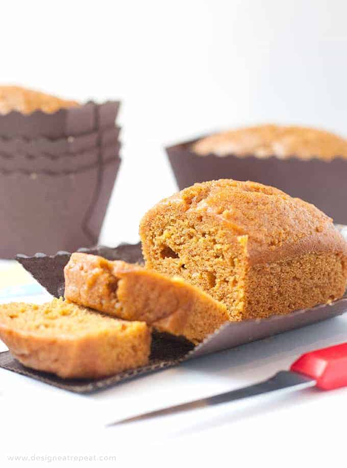 Pumpkin Bread Mini Loaf Pan Recipe (with Free Gift Tags!) - Design