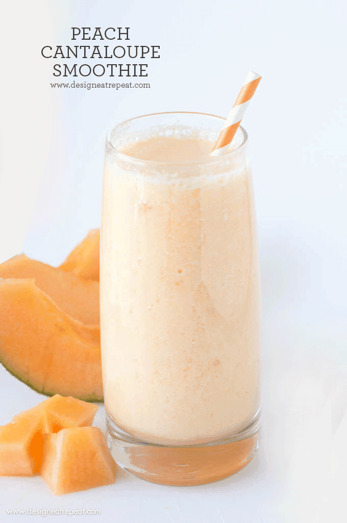 Single Serving Peach Cantaloupe Smoothie