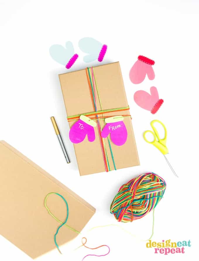 Printable Mitten Gift Tags!
