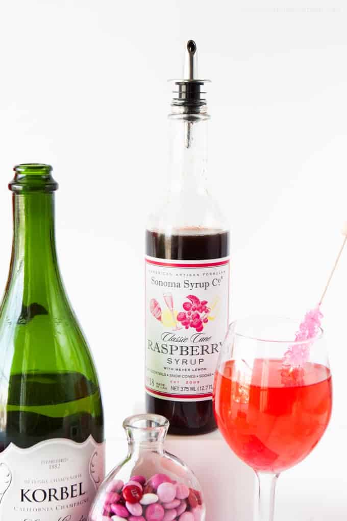 Raspberry Champagne Spitzers! These would make a fun Valentines Day idea!