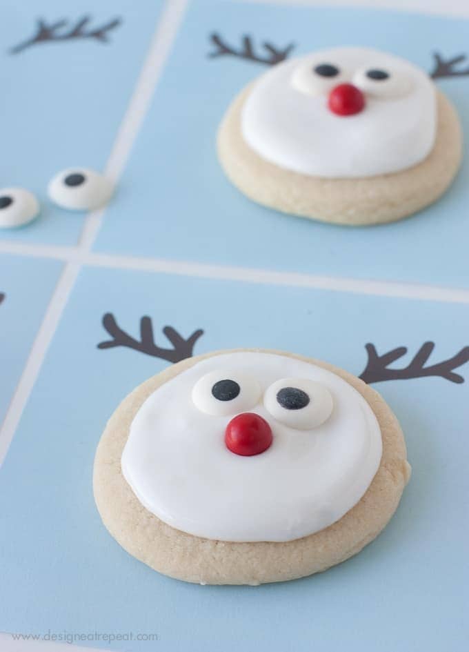 Reindeer Sugar Cookie Printable | A Fun Christmas Cookie Decorating Idea