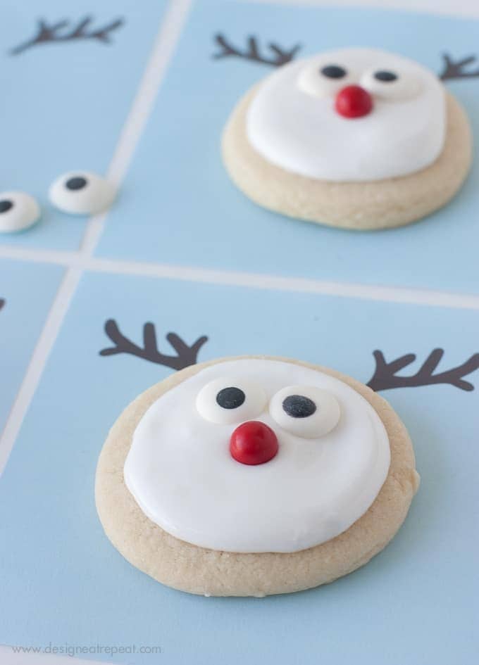 Decorated Reindeer Cookies A Free Printable