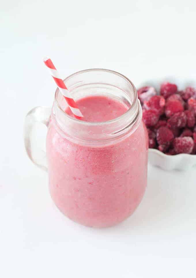 Single Serving Raspberry Yogurt Smoothie