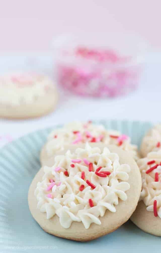 Soft Valentine's Day Sugar Cookies