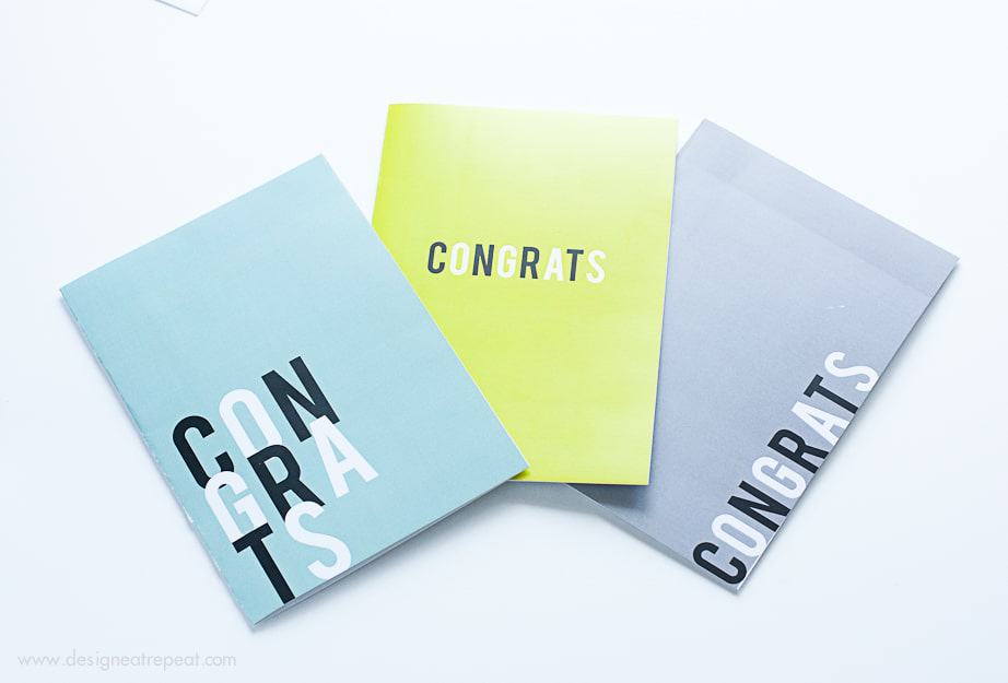 Three FREE Printable Graduation Cards | Perfect for any celebratory occasion! | From Design Eat Repeat