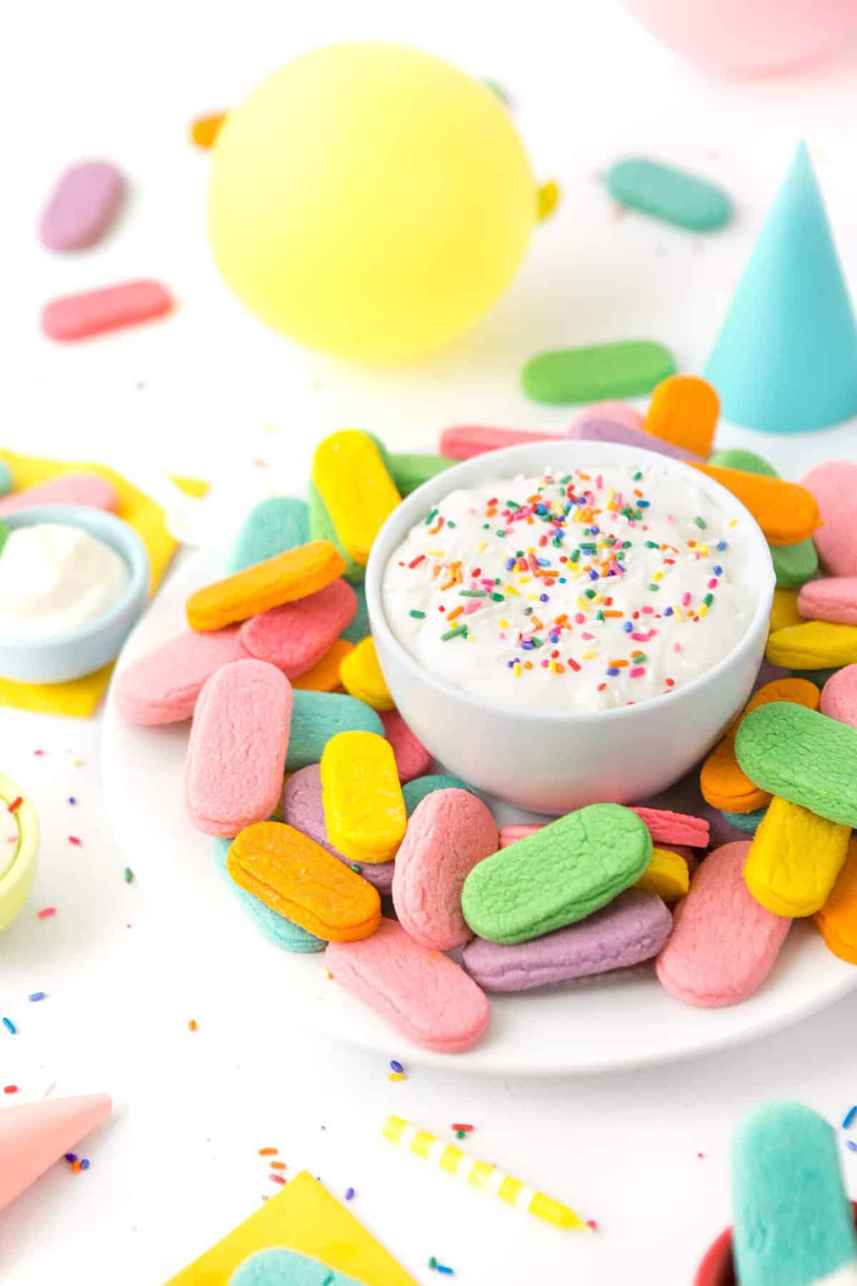 Birthday Sprinkle Sugar Cookie Dippers