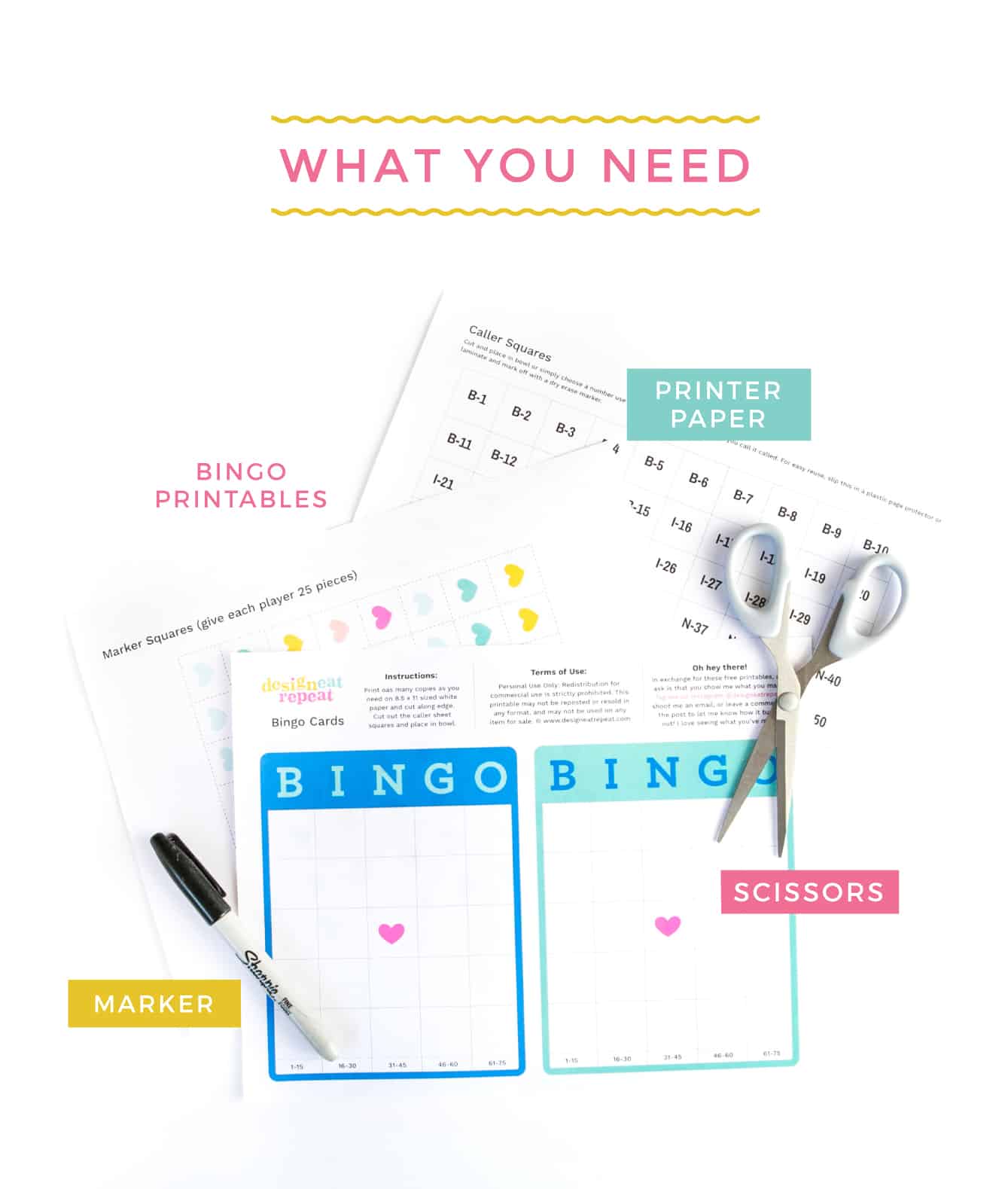 Free Printable Blank Bingo Cards - Design Eat Repeat