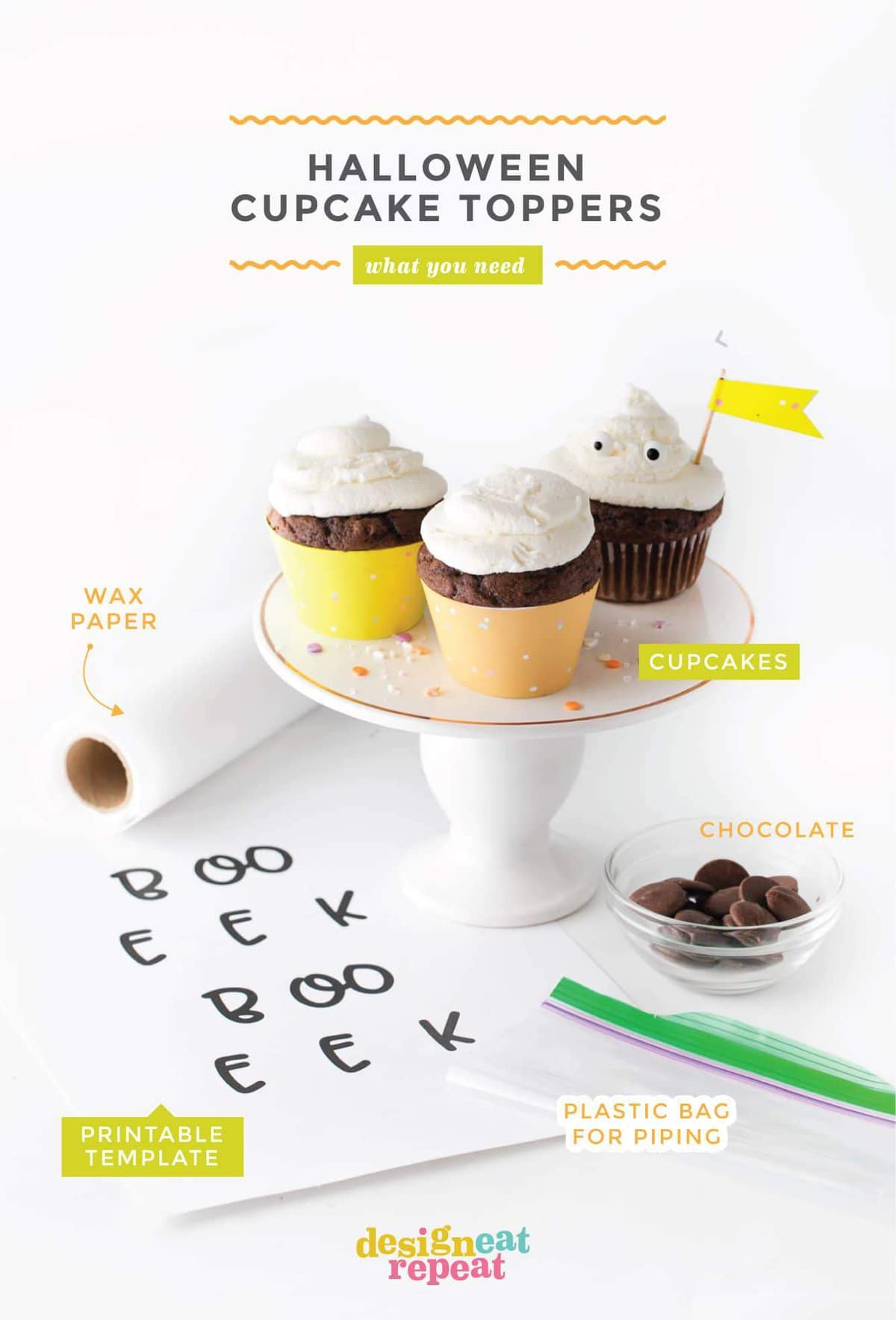 Printable Cupcake Stickers  Free Printable Papercraft Templates