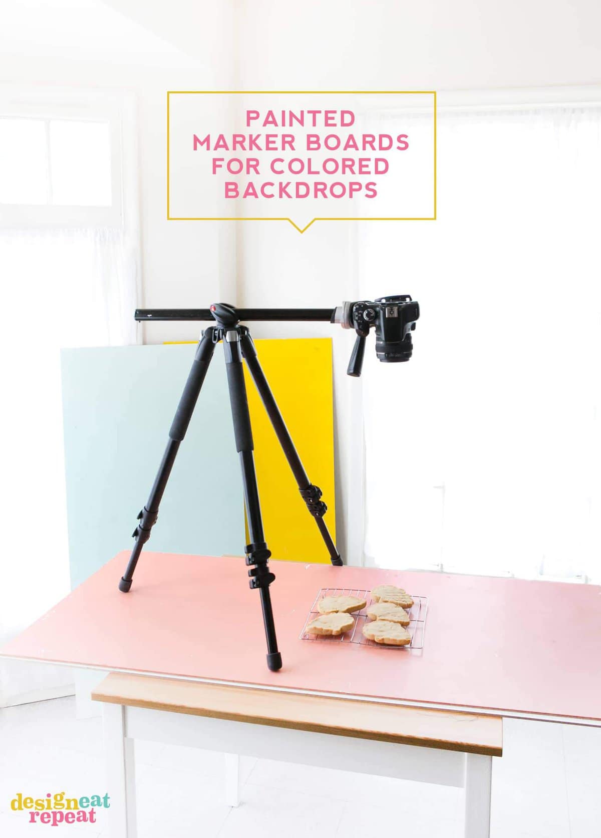 Go behind-the-scenes with Food & DIY blogger, Melissa at Design Eat Repeat, where she shows you her at-home photo setup and gear. Everything from cameras, backdrops, and editing software. Very helpful post!