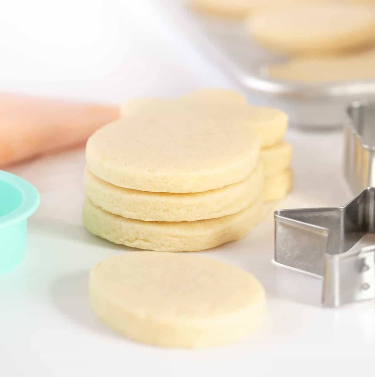 Handy tip: cut pre-cut parchment paper cookie sheets in half (to 8