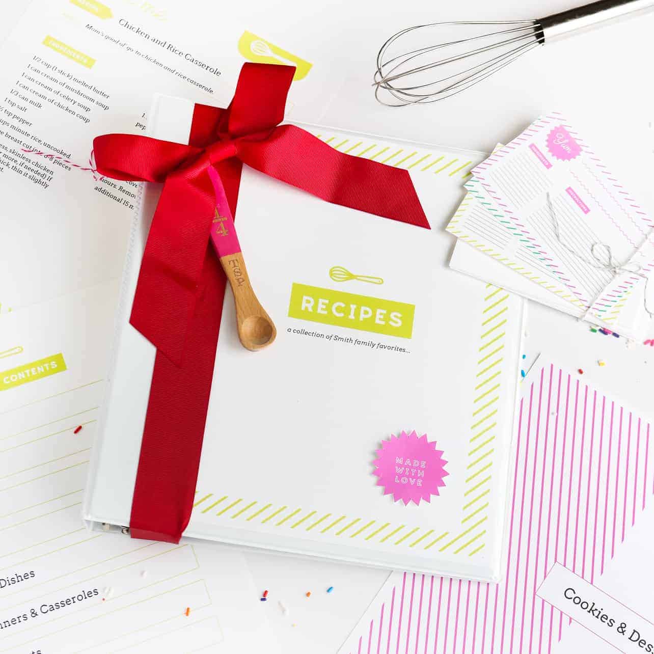 Free Printable Recipe Cards + DIY Recipe Card Dividers