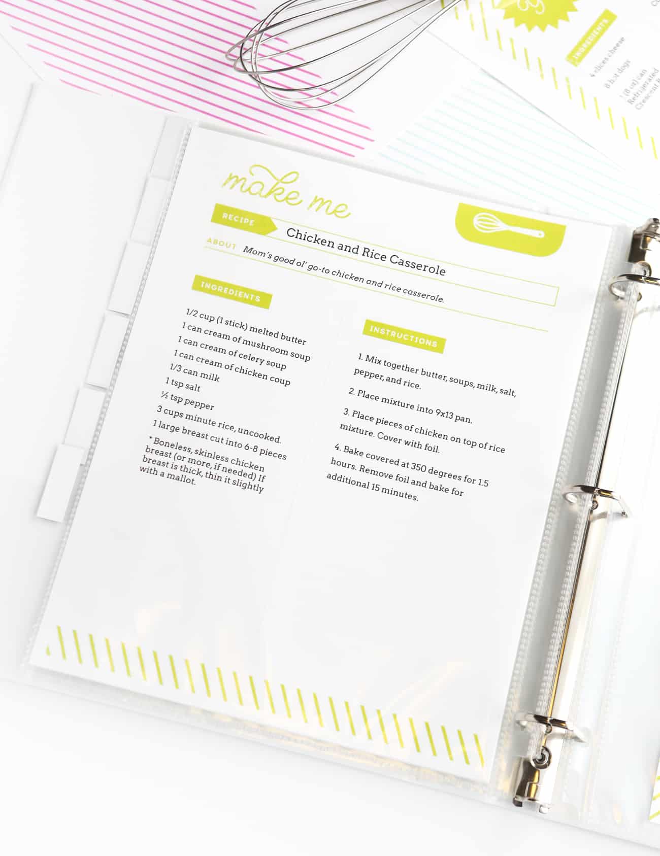 DIY Recipe Binder (with Free Printable Downloads)