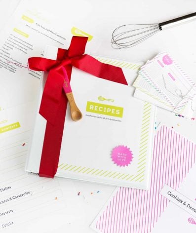 DIY Recipe Book (with Free Printable Recipe Binder Kit!)