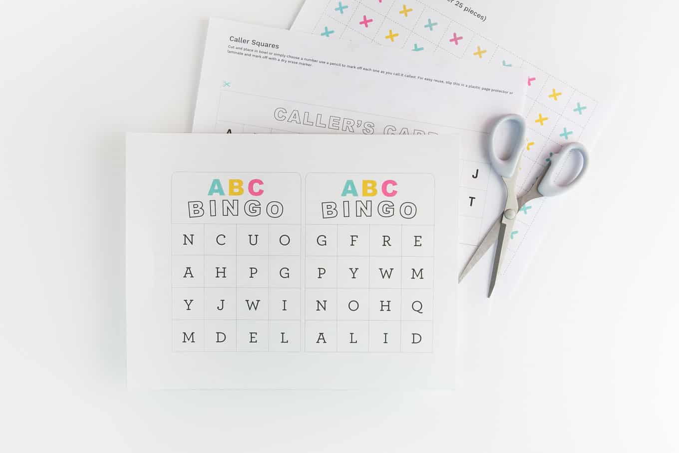 Free Printable Alphabet Bingo - Design Eat Repeat